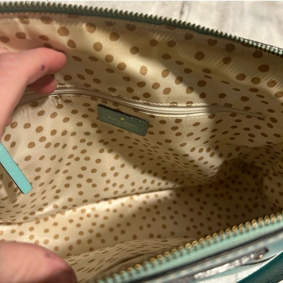 Kate Spade Tiffany Blue Leather Wellesley Rachelle Satchel - Picture 7 of 7